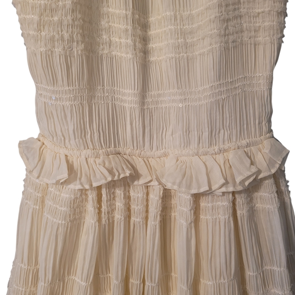 NWT Twelfth Tribe Quinn ivory shimmer dress - XL.        M39 - Picture 6 of 11
